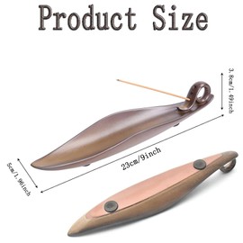 1 x ceramic incense stick holder, boat, incense holder, ash catcher, ceramic, with 3 different hole sizes, fits various incense sticks and helps to clean the air