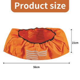 Winch Cover,Heavy Duty Waterproof Winch Cover with Elastic&Reflective,Indoor/Outdoor Winch Accessories,Weather Resistant Cover for Electric Winches 8,500 lb-175,00 lb for Your Jeep,ATV,Boat,Trailer