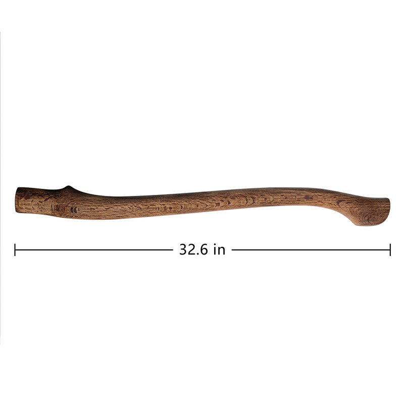 THRWCLUB 32.6" Beech Wood Axe Handle Replacement Kit for 34.3"