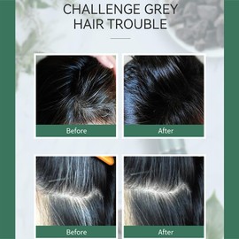 Root Touch-Up Stick – Semi-Permanent Hair Color for Grey Hair, Waterproof & Long Lasting Hair Mascara for Roots, Beard & Sideburns, Easy to Apply with Herbal Formula – 14ml(Dark Brown)