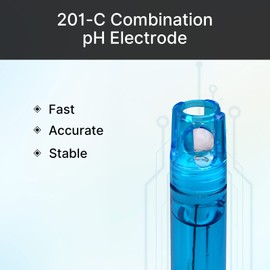 APERA INSTRUMENTS 201-C Combination pH Electrode, BNC Connector, Polycarbonate-Body (AI1301)