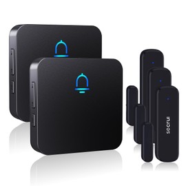 Wireless Door Chimes When Door Open Entry for Business/Home/Office/Store (500ft Range 32 Chimes Adjustable Volume) Door Ringer Alert Buzzer Sensor Alarm