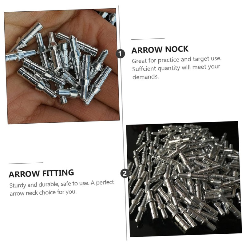 Kisangel 40pcs Aluminum Arrow Arrow Tails Accessories for Enhanced Archery