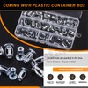 Rustark 45Pcs M4 M5 M6 Jack Nuts Petal Nuts Assortment