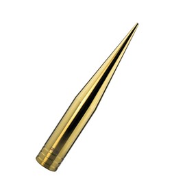 TRUE SPIKE FAT SPIKE 24KT GOLD ANTENNA in Heavy Gauge CNC Machined Billet Aluminum Short Compatible with Dodge Ram 1500 2500 3500 09-19 2009-2019