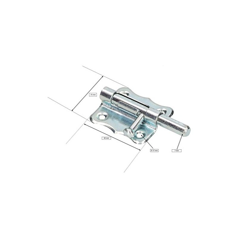 KOTARBAU® Door Bolt 40 mm Lock Bolt Locking Sliding Bolt