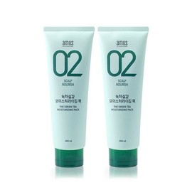 (NS Home Shopping) Amos Green Tea Real Feel Intensive Moisture Pack 250ml / (NS홈쇼핑)아모스 녹차실감 인텐시브 모이스처 팩 250ml
