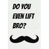 Do You Even Lift Bro: Blank notepad gift for the