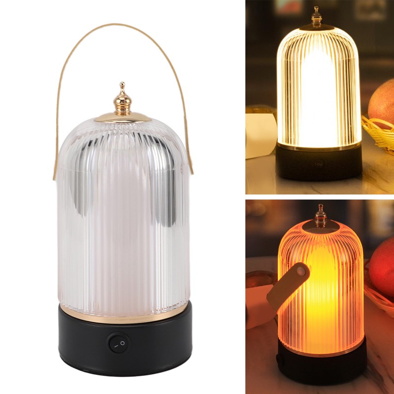 Portable Table Lamp Cordless Lantern LED Table Lamp 3 Lighting
