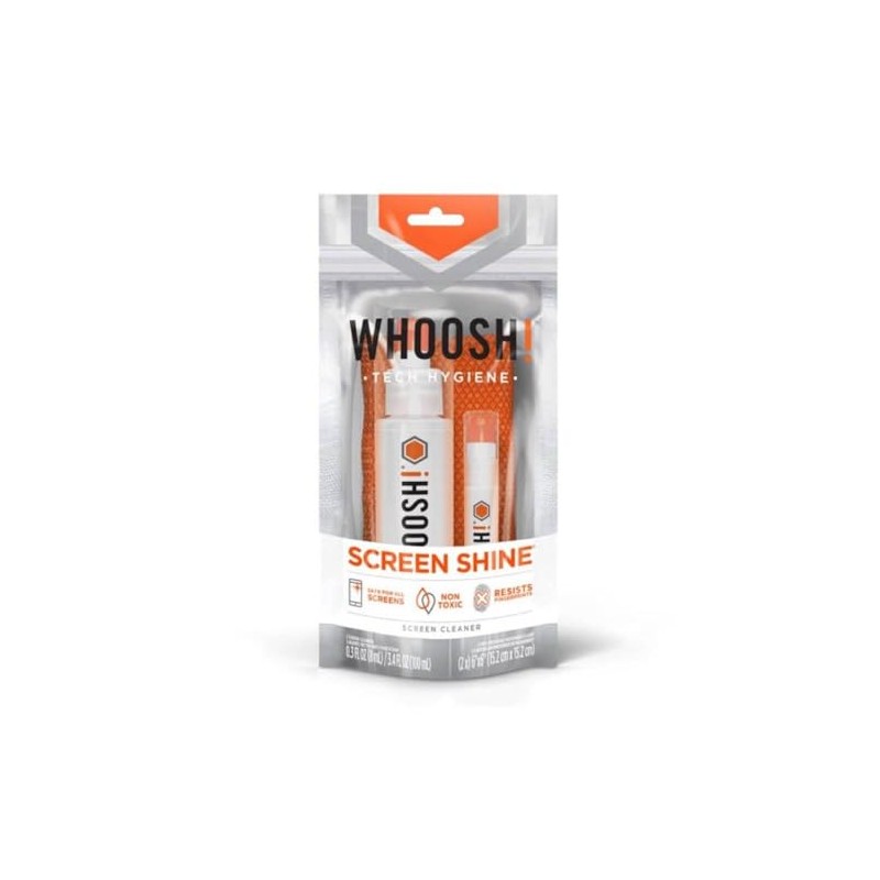 WHOOSH! Screen Shine Duo+ Desk Bottle and Pocket Sprayer &