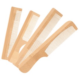 minkissy Pcs Wooden Hair Combs for Women Travel Comb Portable Bamboo Tooth for Curly Hair