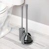 iDesign Compact Toilet Brush and Plunger Set for Bathroom Cleaning