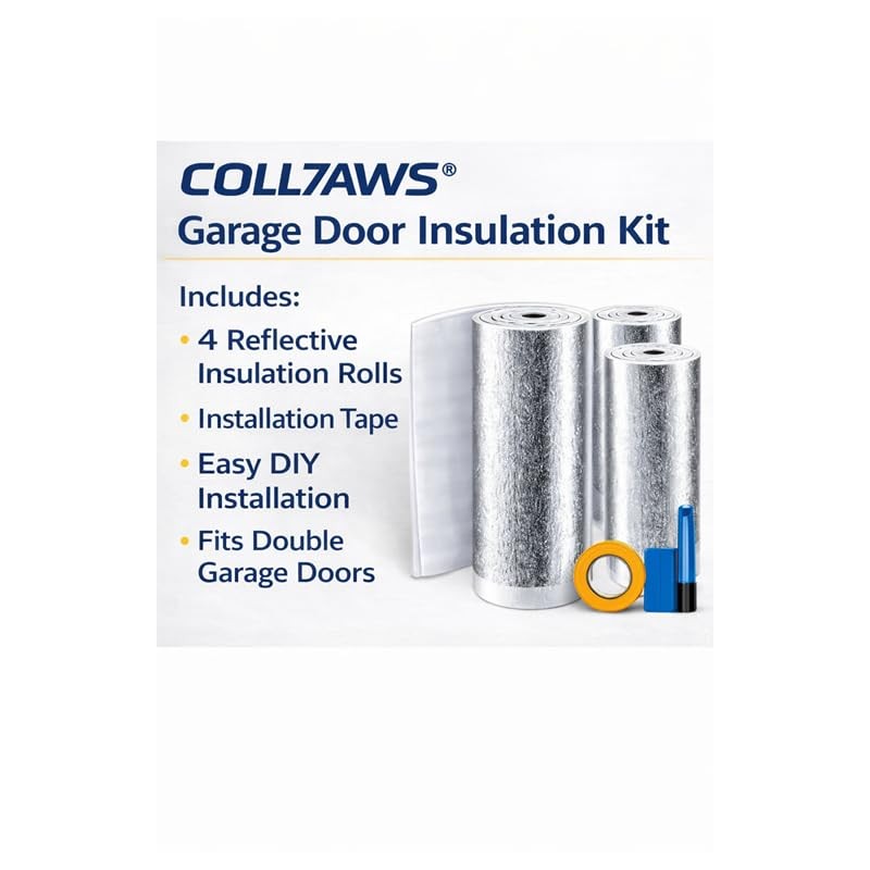 Garage Door Insulation Kit Reflective Foam Core Thermal Barrier 12x7