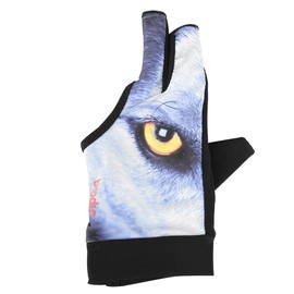 Boodun Unisex Adults 3-Finger Snooker Pool Cue Glove Billiards Shooters Glove (Blue, M)