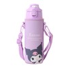 Sanrio (SANRIO) Cover-Attached Stainless Steel Bottle, Kuromi, Children, Dedicated Cold