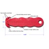 Klever Innovations Cutter Stainless Steel Package Opener, Safety Utility Cutter