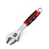 WISEUP Adjustable Spanner Adjustable Cr-V Forged Large Opening Wrench, TPR
