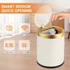 Pukomc Smart Induction Waterproof Trash Can for Bathroom, Bedroom, Office