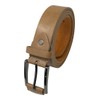 Men's Leather Belt, Black or Tan Trouser Belts for Men, 1.25" Wide, Stylish Belt for Special Occasions or Work (TAN, M)