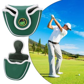 Putter Cover, Magnetic Putter Headcover, Mallet Putter Cover Blade Putter Cover Putter Covers Hockey Goalie Mask Protection Semicircle Putter Cover for