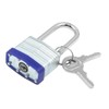 ANCLLO 2 Pack Padlocks with Keys, Long Shackle Padlocks Heavy