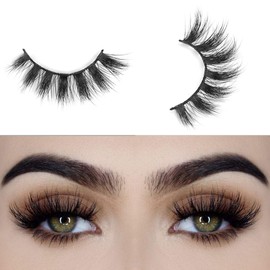 Arison lashes, false eyelashes, natural look, handmade crisscross, 3D reusable, 1 pair, individual eyelashes, thick eyelashes