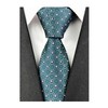 Ctskyte Slim Silk Necktie for Men Woven Jacquard Patterned Business
