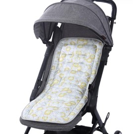 Reversible Baby Pushchair Seat Liners Pushchair Liner Travel Cot Travel Mattress for Pushchair Pram Liner Universal Stroller Liner Breathable Soft Pad Cotton Foldable Baby Pushchair Cushion Mattress