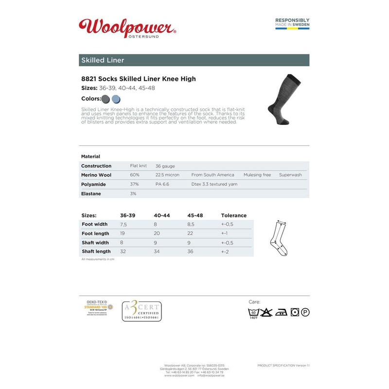 Woolpower Liner Socks Skilled Knee-High - Light Knee Socks