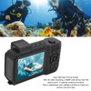 4K 65MP Underwater Camera Autofocus 2.88in 1.44in Dual Screen 2500mAh