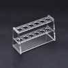 sourcing map Acrylic Test Tube Holder Rack 6 Wells for