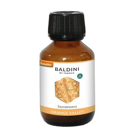 Baldini Sauna Essence Orange Valley with 100% Natural Essential Oils in Organic Quality, Organic Sauna Infusion, 100 ml