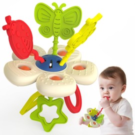 Sensorik Beißring Spielzeug für 0 3 6 7 8 9 10 12 Monate Babys, Beißspielzeug für Autistische Kinder, Lernen und Erkunden Sie die Natur, Geschenk für Neugeborene 1-jährige Jungen und Mädchen