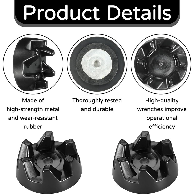 WP9704230VP Coupling Set, 3-Piece Set, Mixer Coupling Replacement Parts, Compatible