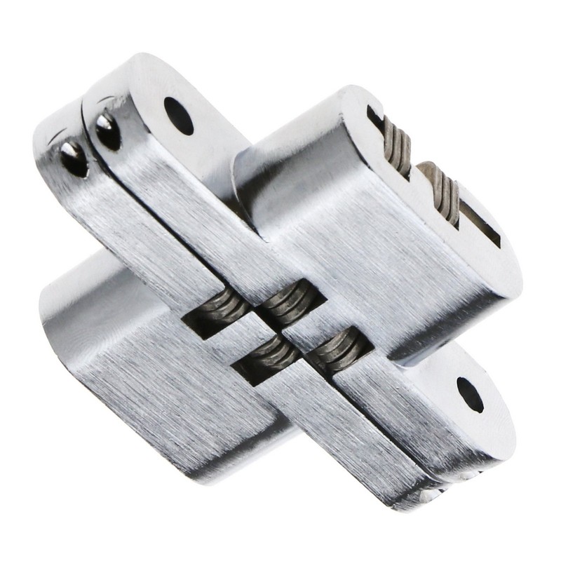 2 X Hidden Cross Invisible Hinges For Folding Wooden Door