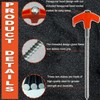 8Pack Tent Stakes-8” Drill in Heavy Duty Ground Pegs Screw