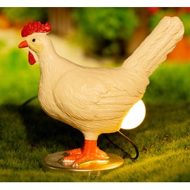 Chicken Egg lamp,3D Chicken Table lamp, LED Egg lamp,Funny Resin Chicken Night Light with USB,，A Christmas Birthday Gift for Friends