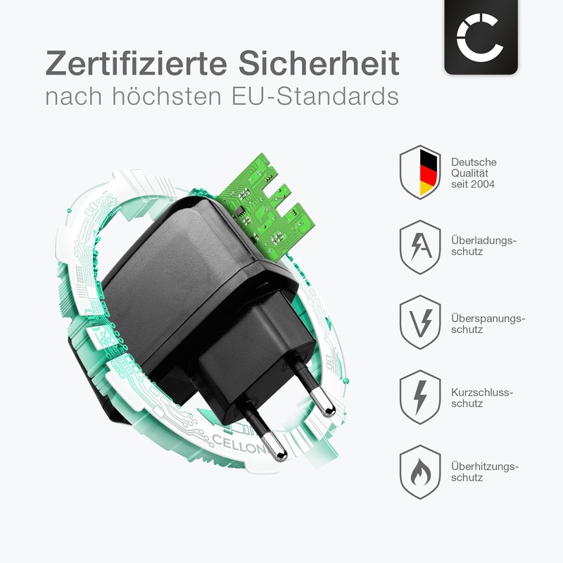 CELLONIC® 4.0 mm x 1.7 mm Charger – 1A Replacement