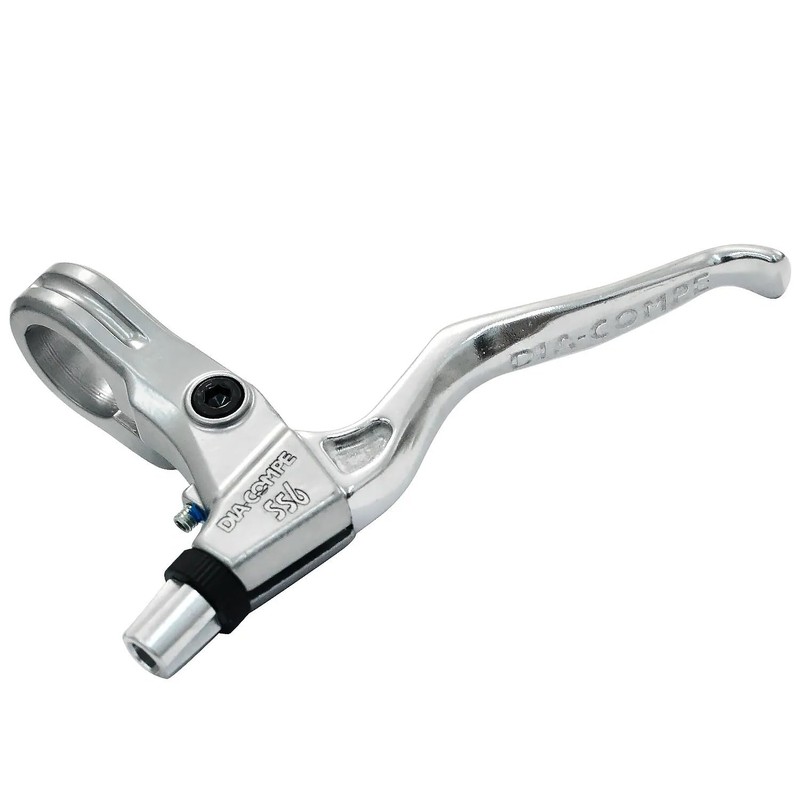 Dia-Compe SS6 Old School MTB Brake Lever Set (L+R), Silver,