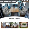 SUITOSELFY RV Dinette Cushion Covers Booth Set - Grain Wood