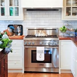 Yomisex Funny Kitchen Towels, Gifts for Dog Lovers, Every Meal You Make Every Bite You Take I'll Be Watching You - Mutts Kitchen Decor, 16x24 Waffle Weave Towel, Hand Tea Dish Towels