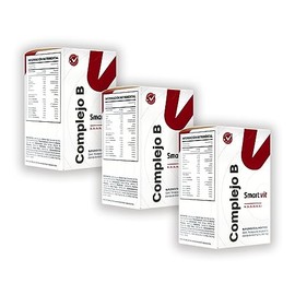 SMART VIT Paquete de 3 piezas Complejo B Smart Vit 75 capsulas c/u Suplemento Alimenticio Bio Caps Mexico