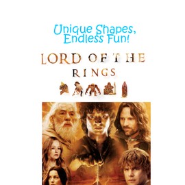 Crafthub Lord of The Rings Wooden Puzzles for Adults – A3 Puzzle with 205 Pieces – Jigsaw Puzzle with Unique Shapes – Family Games for Kids and Adults – 9.1" x 12.2" (23.2 cm x 31.2cm)