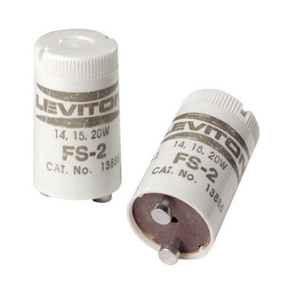 Leviton C21-12409-000 15 To 20 Watt Heavy Duty Fluorescent Starters