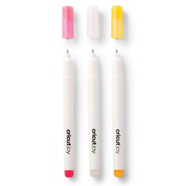 Cricut 2009380 Opaque Gel Pen Set | White, Pink, Orange | Centre Point 1.0 mm | 3 Pack | For Use Joy, Multicoloured