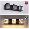 MELUCEE Modern LED Bathroom Lights Over Mirror 15W 3 Lights