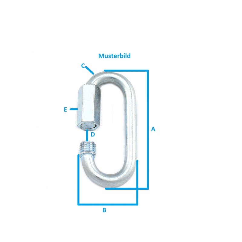 2 pieces chain link 9 mm chain link DIN 5299