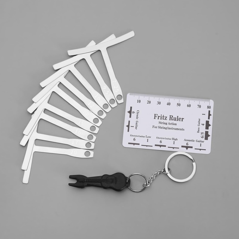 eMagTech 9pcs Guitar Radian Measurement Kit Guitar Luthier Tools Set