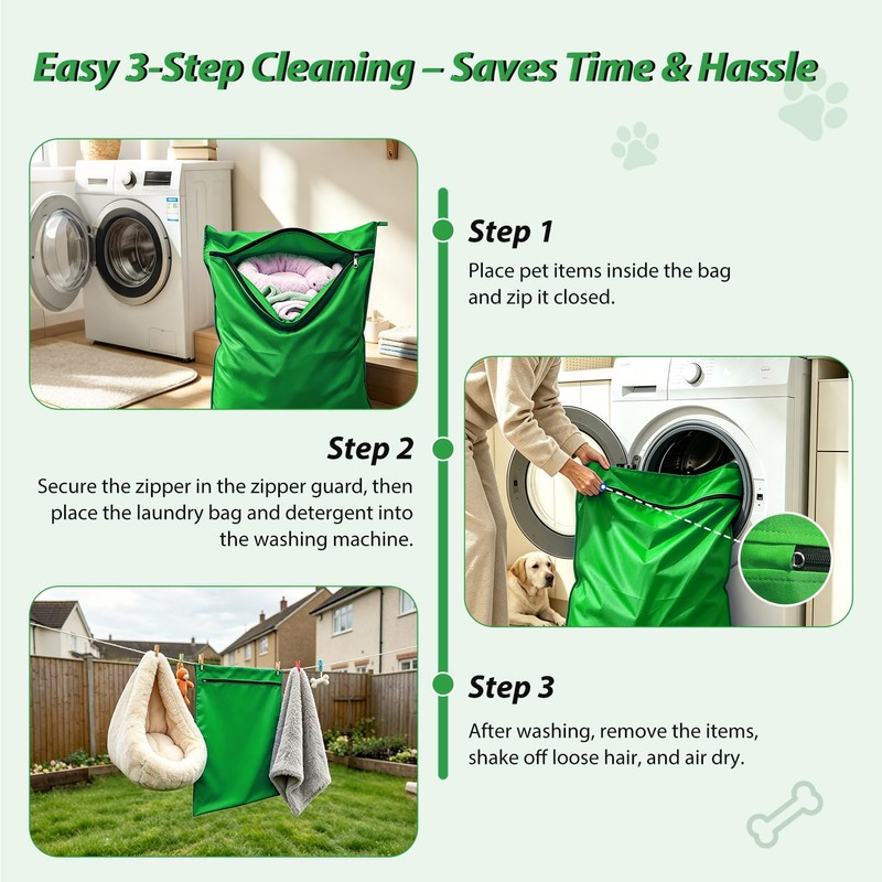 Pet Laundry Bag for Washing Machine, Dog Bed & Blanket