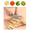 Crinkle Cutter Knife Stainless Steel Cutting Tool for Potato Carrot